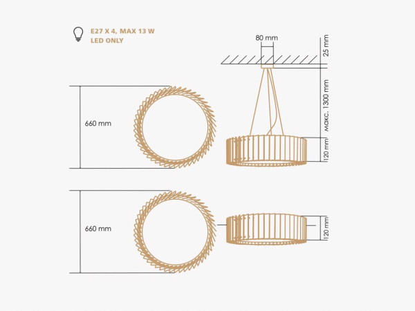 Подвесной светильник ROTOR CHANDELIER L | РОТОР ШАНДЕЛЬЕ Л черный